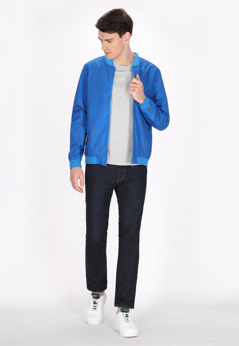 Bomberjacke mit geometrischem Muster