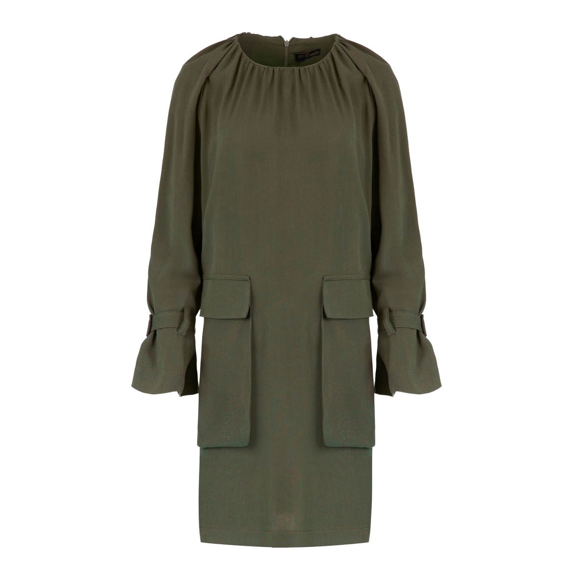 Kleid mit Raglanärmeln und Utility-Taschen
