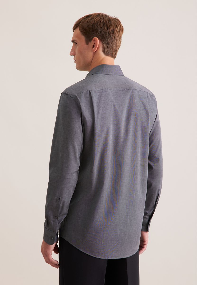 Regular Fit Fil-à-Fil Business Hemd
