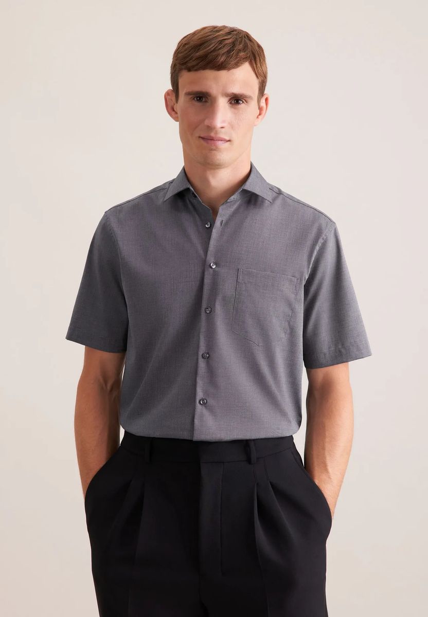 Regular Fit Fil-à-Fil Business Hemd
