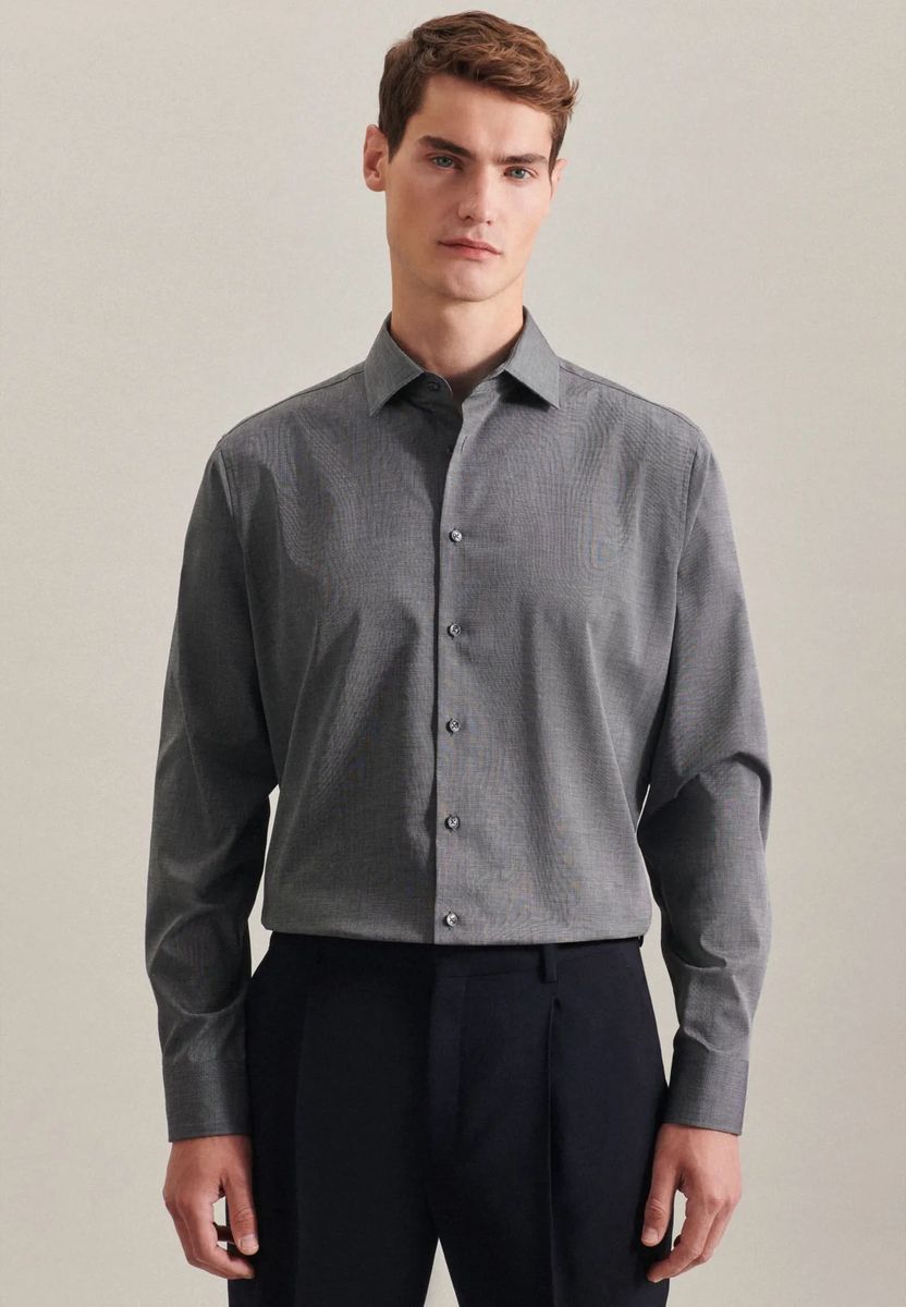 Regular Fit Fil-à-Fil Business Hemd