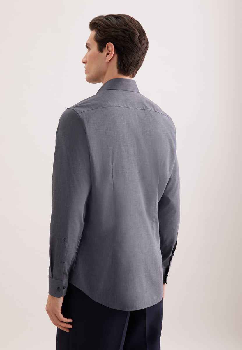 Regular Fit Fil-à-Fil Business Hemd