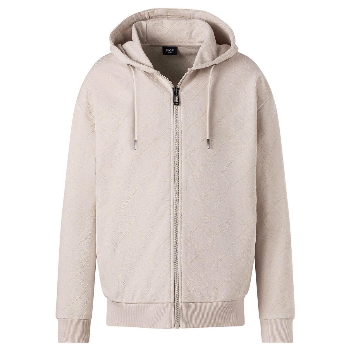 Gemusterte Herren Sweatjacke mit Kapuze