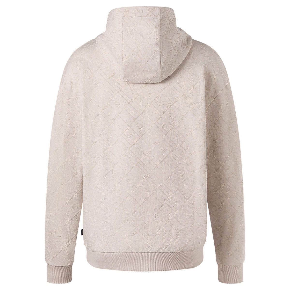 Strukturierter Zip-Hoodie mit Logo-Print
