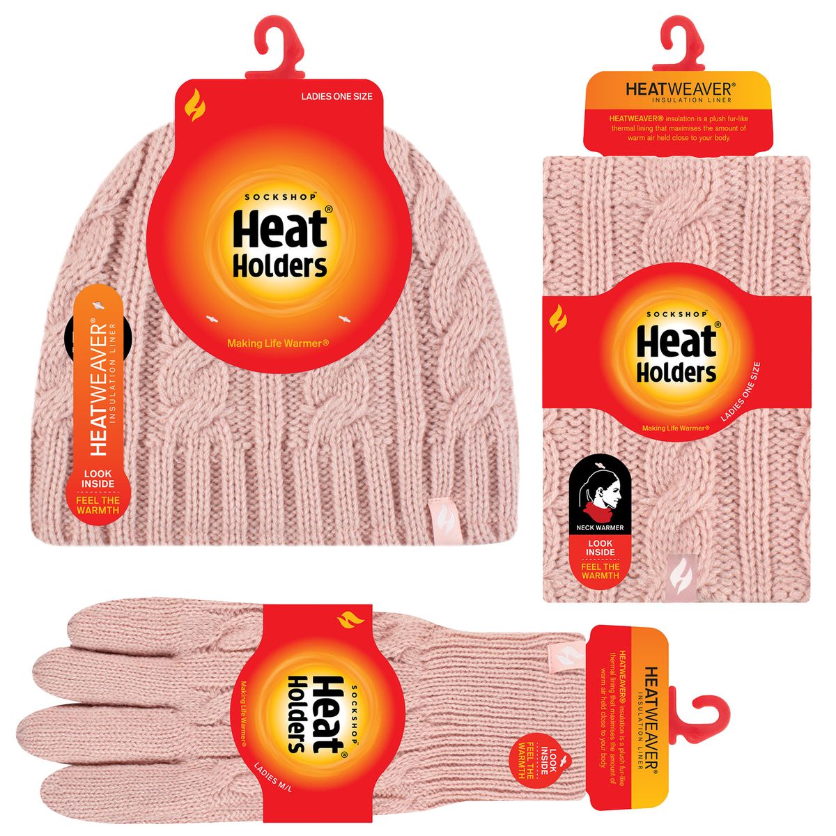 Zopfstrick-Thermo-Accessoire-Set