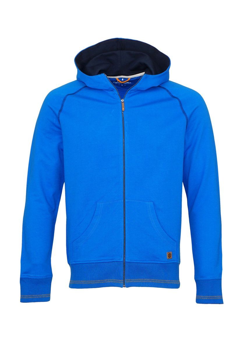 Bequemer Bio-Baumwoll-Kapuzenpullover mit Reißverschluss