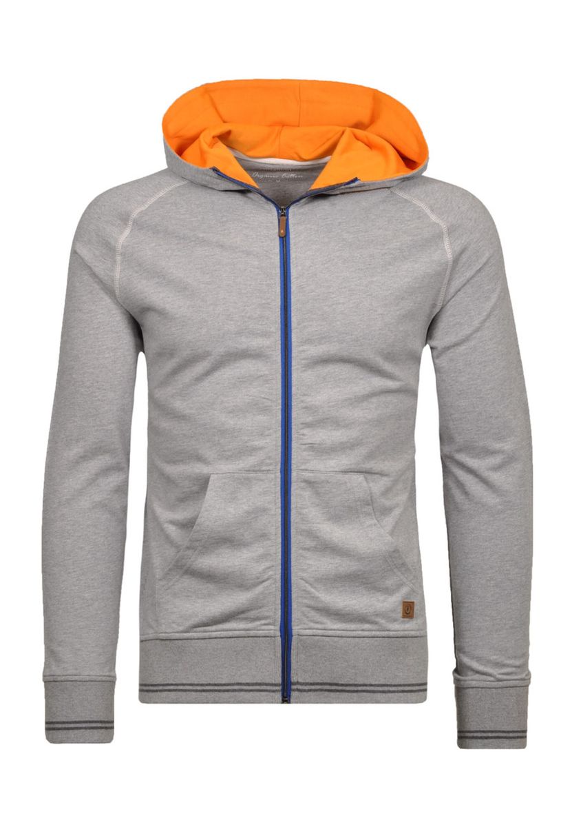 Bequemer Bio-Baumwoll-Kapuzenpullover mit Reißverschluss