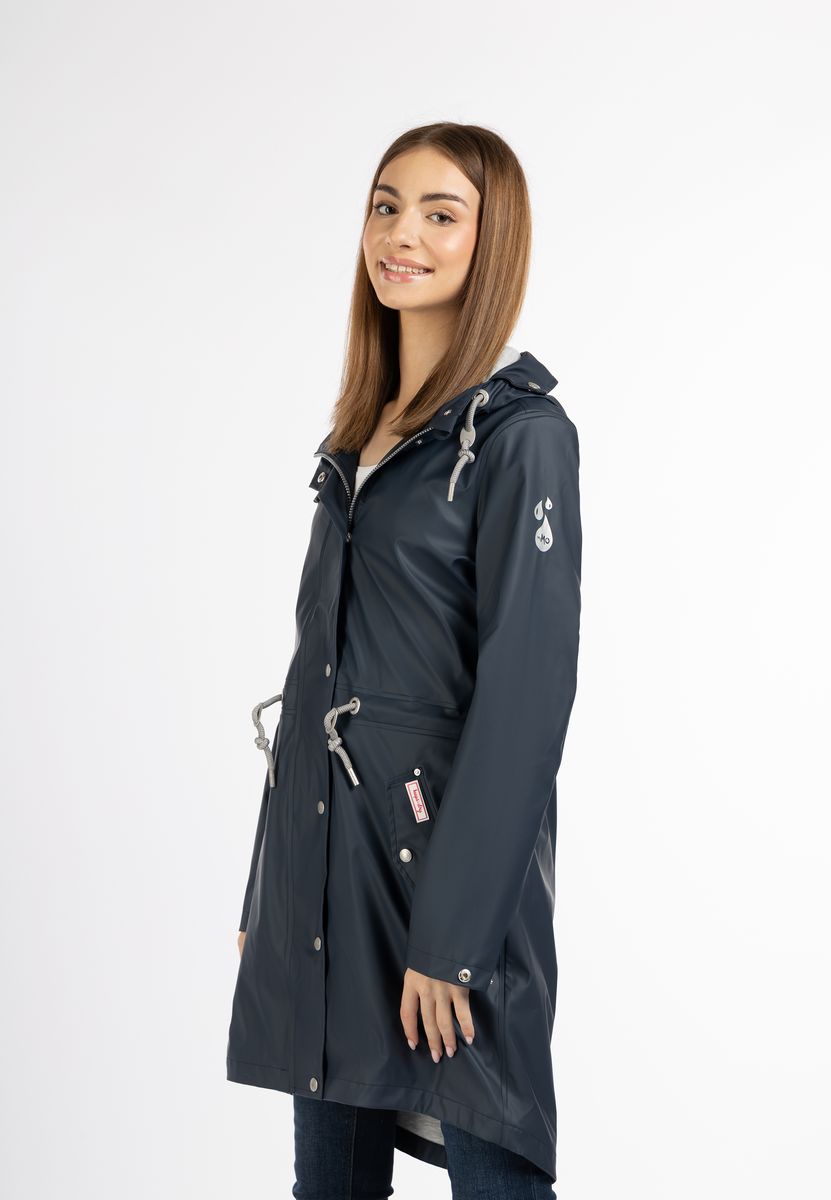 Verstellbarer Parka-Regenmantel mit Kapuze