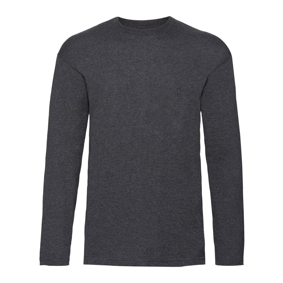 Herren Langarmshirt Heather Grey