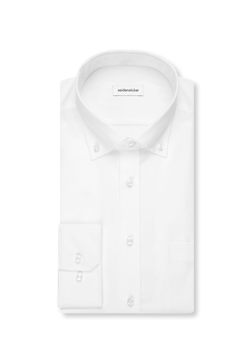 Klassisches Popeline-Hemd mit Button-Down-Kragen