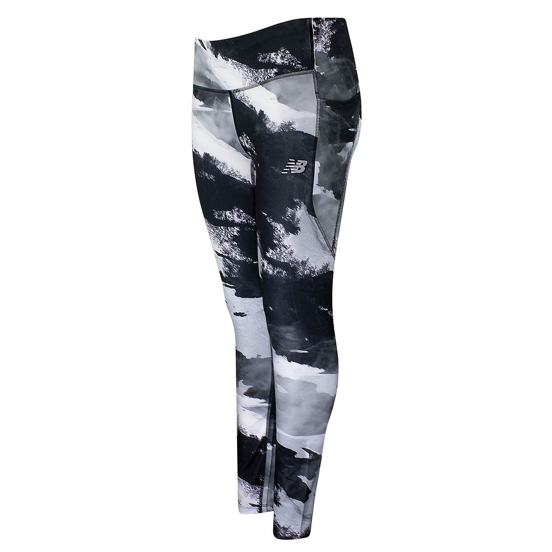 Laufleggings mit abstraktem Print