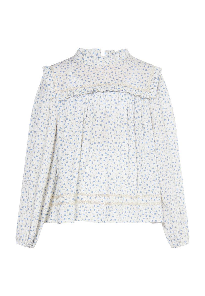 Dreimaster Bluse Mädchen (Kids) blau