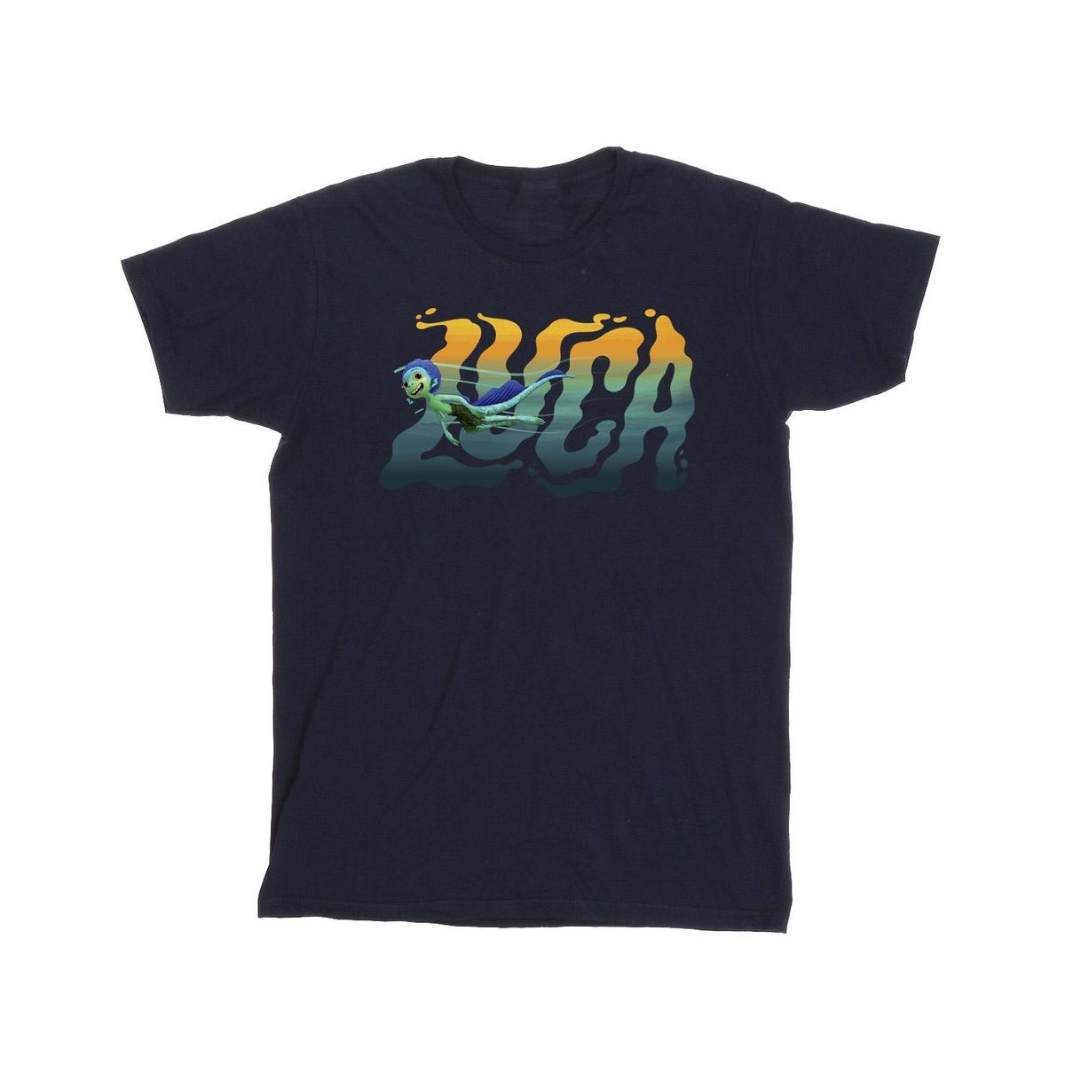 Disney - "Luca Swim" T-Shirt für Herren (Marineblau)