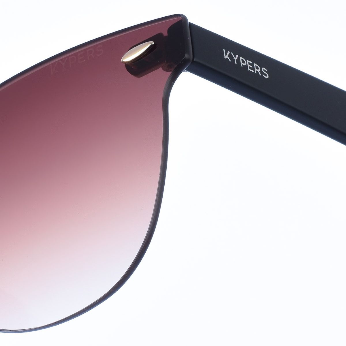 Minimalistische ovale Sonnenbrille im Randlos-Stil