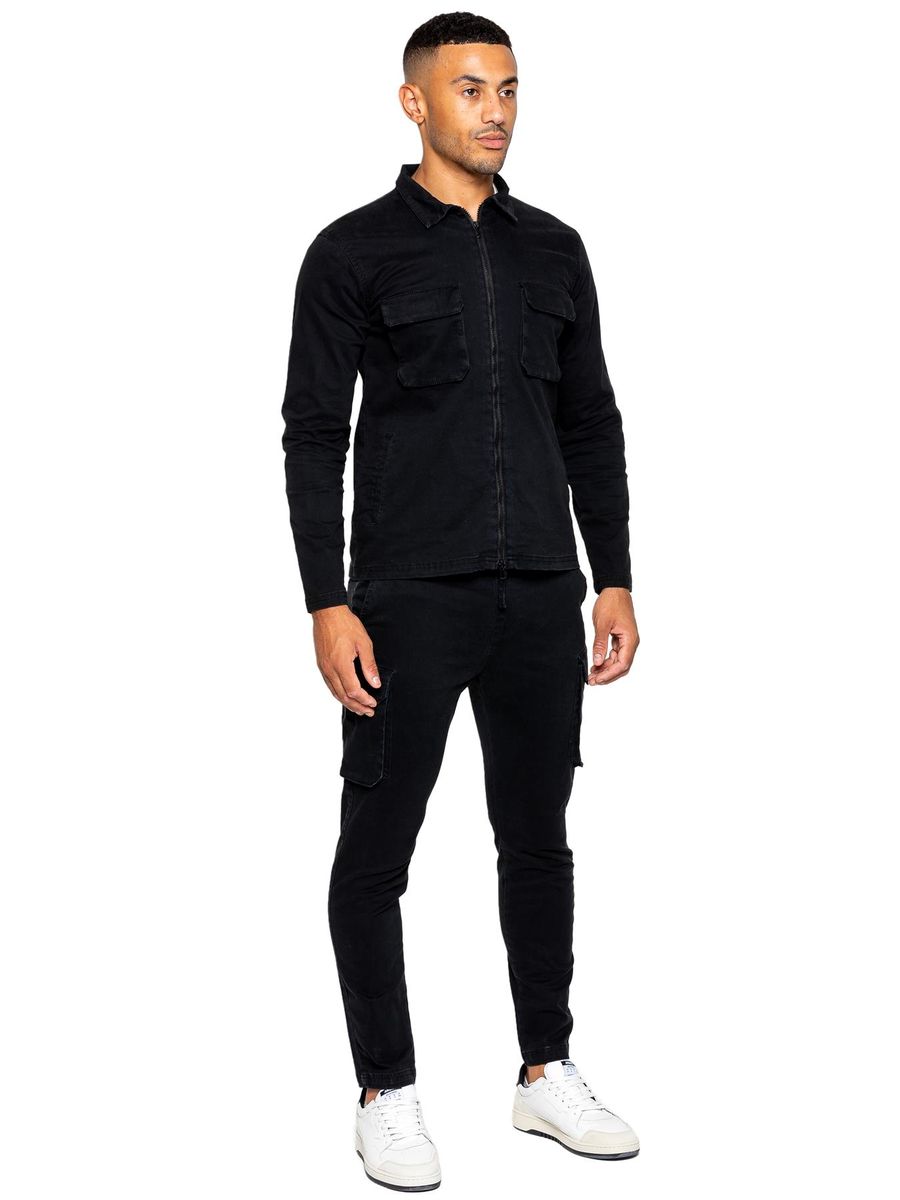 Utility Cargo-Overshirt und Hose