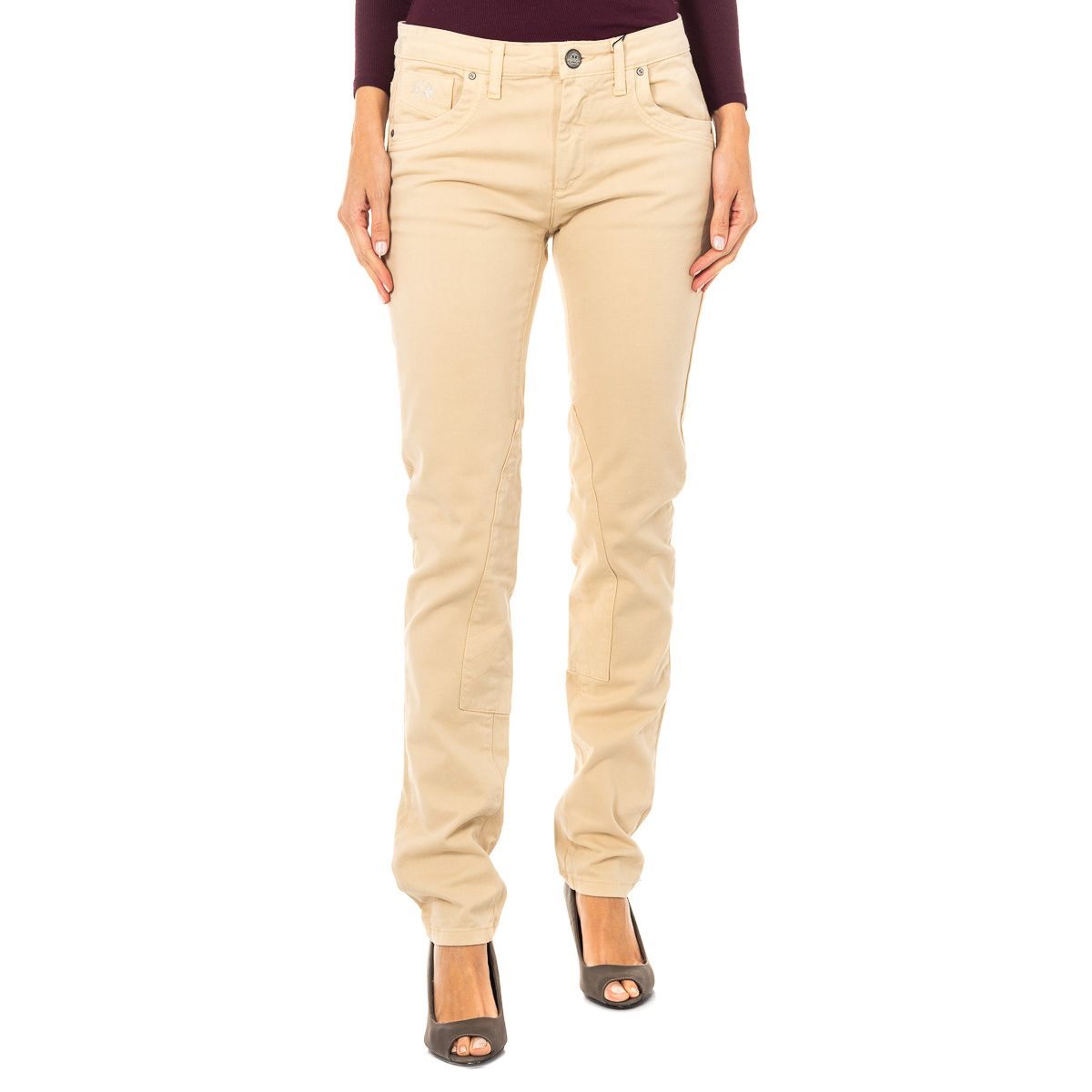 Schmale Stretch-Twill-Hose