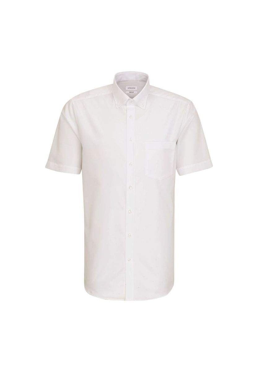 Klassisches kurzärmeliges Popeline-Hemd