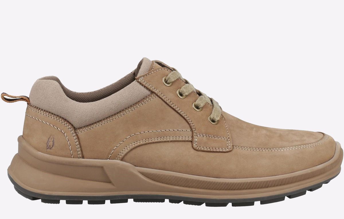 Hush Puppies Adam Nubuk Herren Schnürschuhe In Taupe