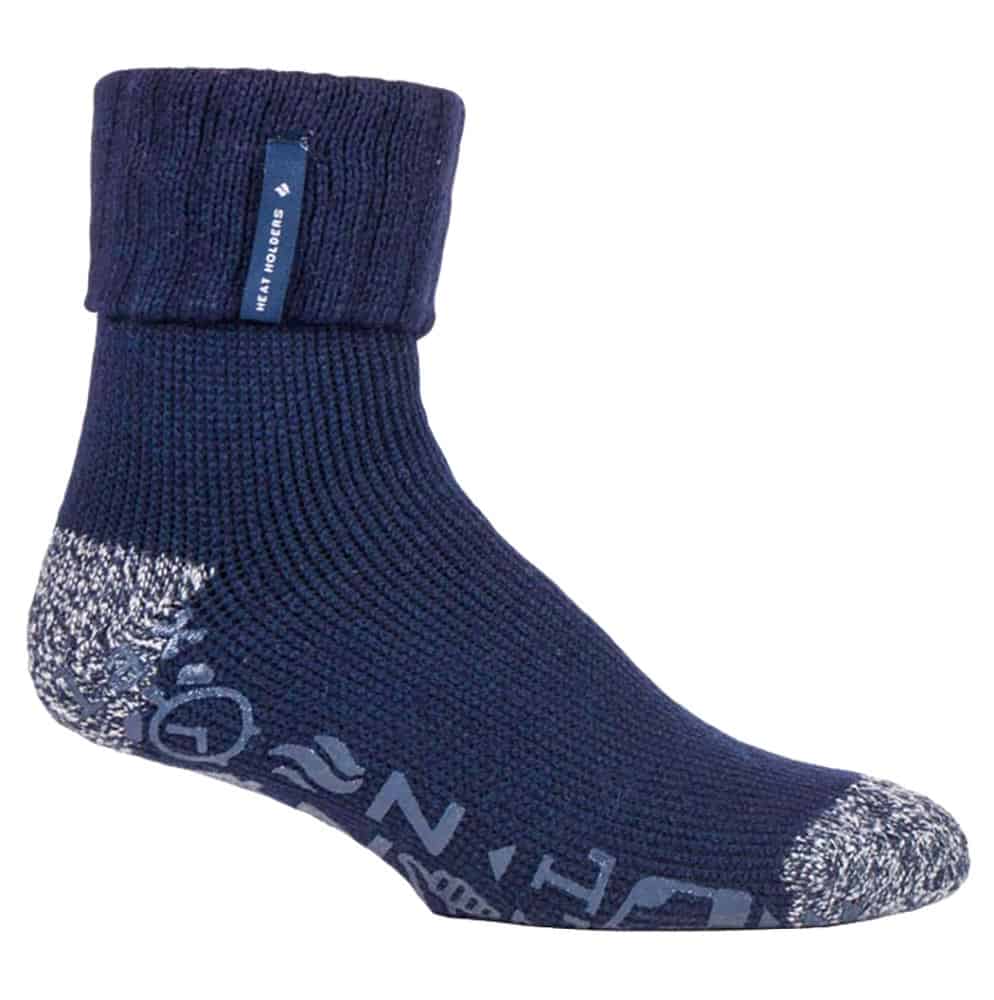 Herren gestreifte, fleecegefütterte Bettsocken