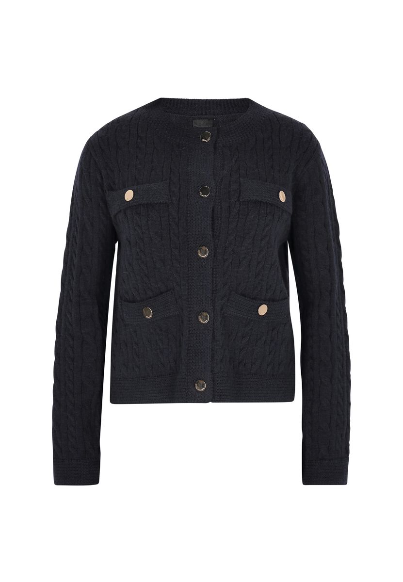Elegante Strickjacke mit Taschen