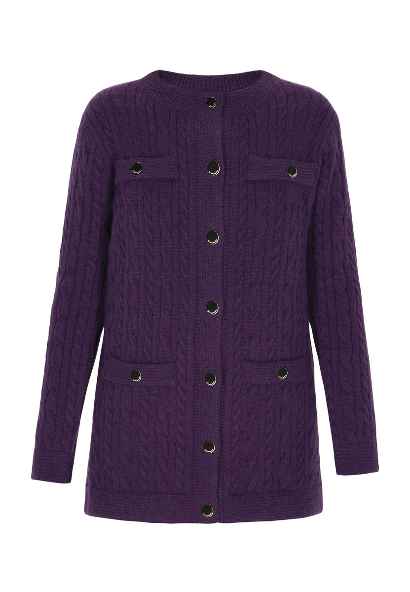 Dreimaster Cardigan Damen Lila