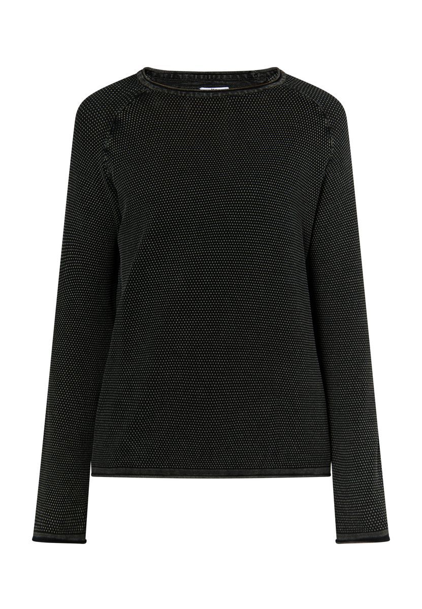 Mo Strick Pullover Herren Schwarz