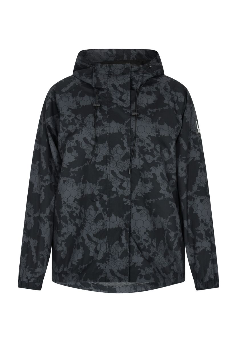 Übergroßer Camouflage-Anorak mit Kapuze