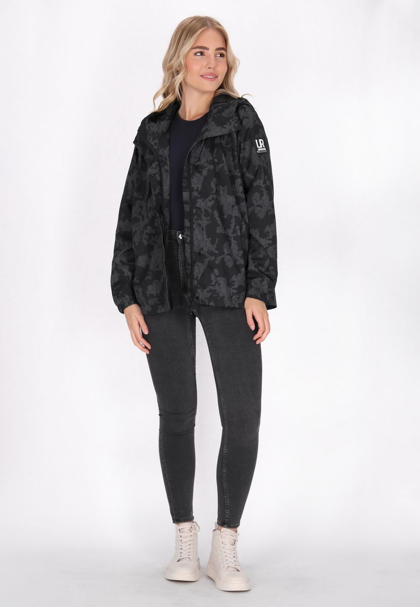 Übergroßer Camouflage-Anorak mit Kapuze