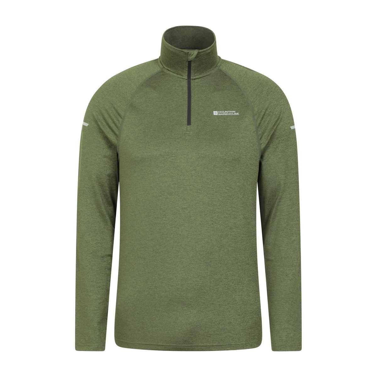 Mountain Warehouse - "Echo" Midlayer mit halbem Reißverschluss für Herren (Grün)