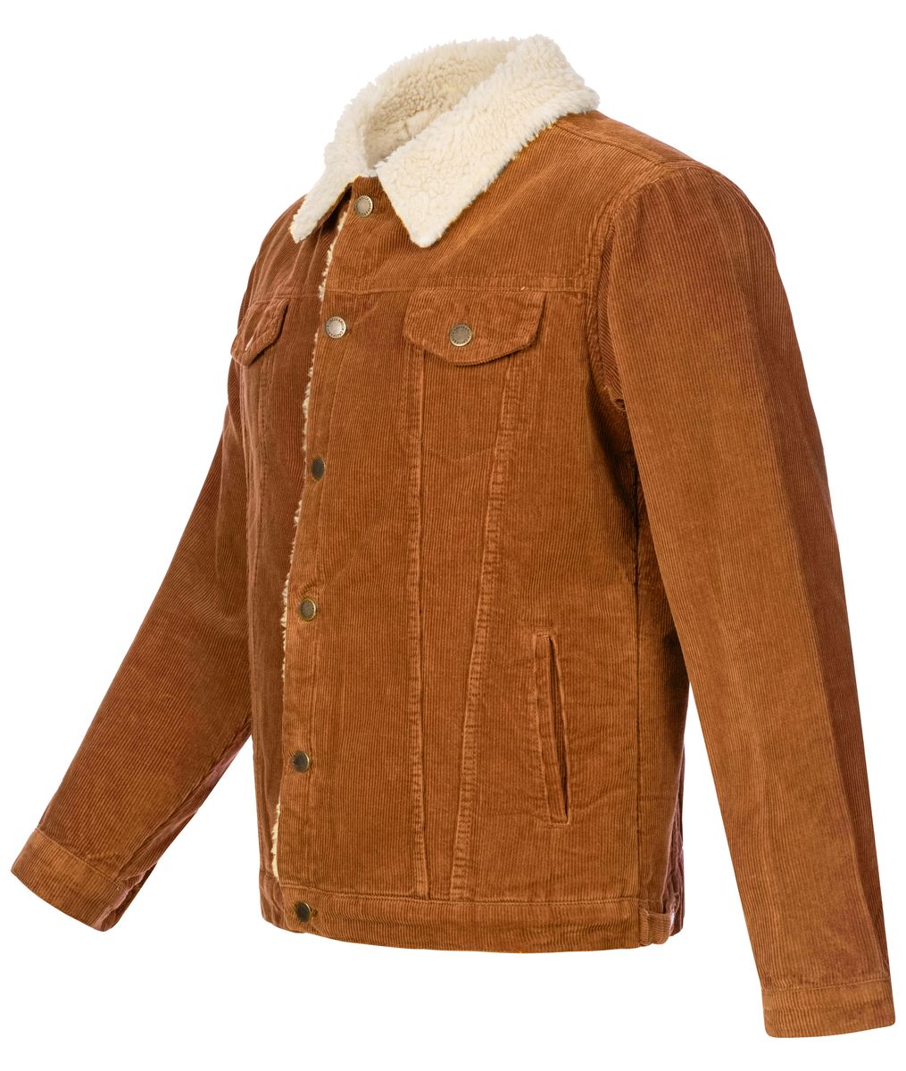 Herren Cordjacke mit Teddyfell-Futter