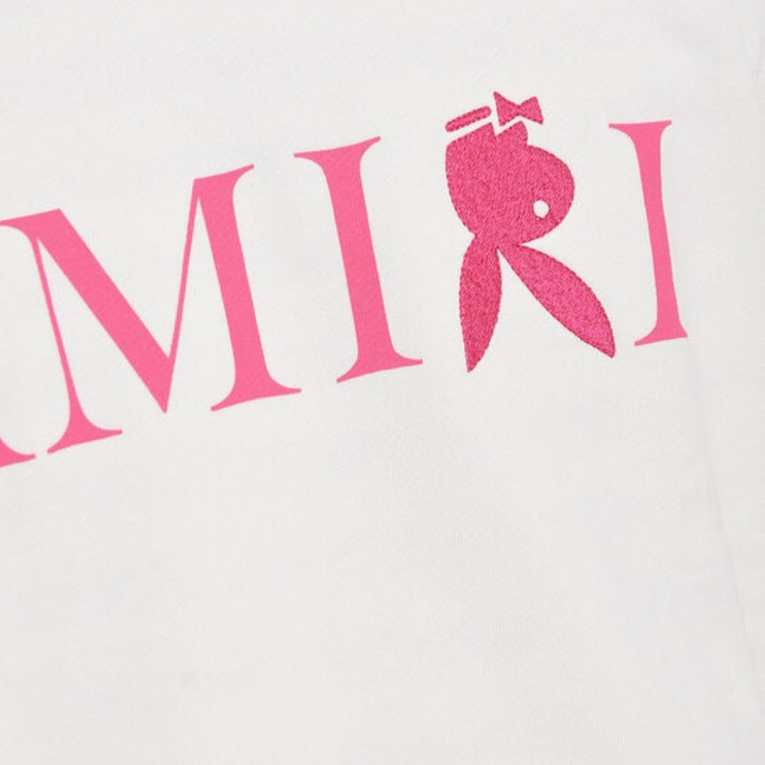 Baumwoll-Sweatshirt mit Hasen-Grafikprint