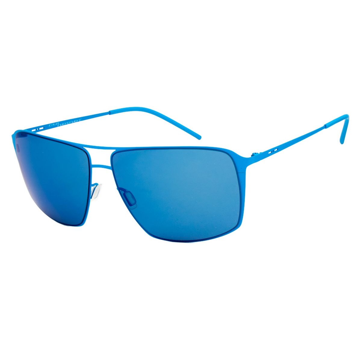 Blaue Metallrahmen-Sonnenbrille im Aviator-Stil