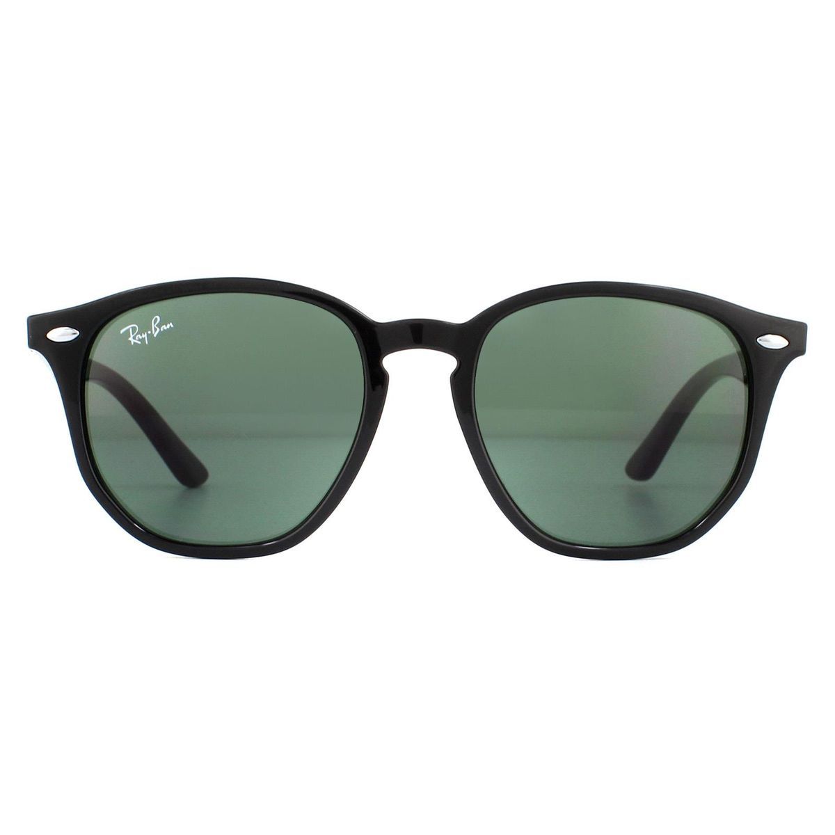 Runde Sonnenbrille in Schwarz