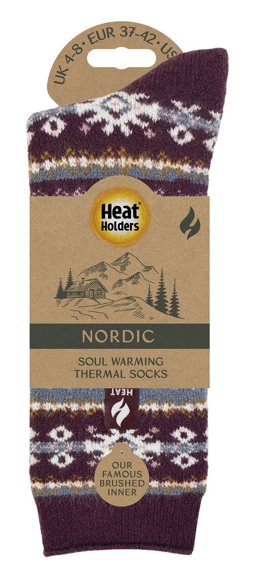 Thermosocken mit nordischem Muster