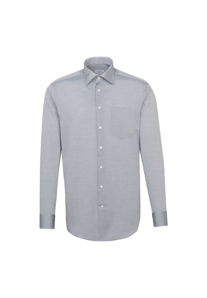 Klassisches Chambray Langarmhemd