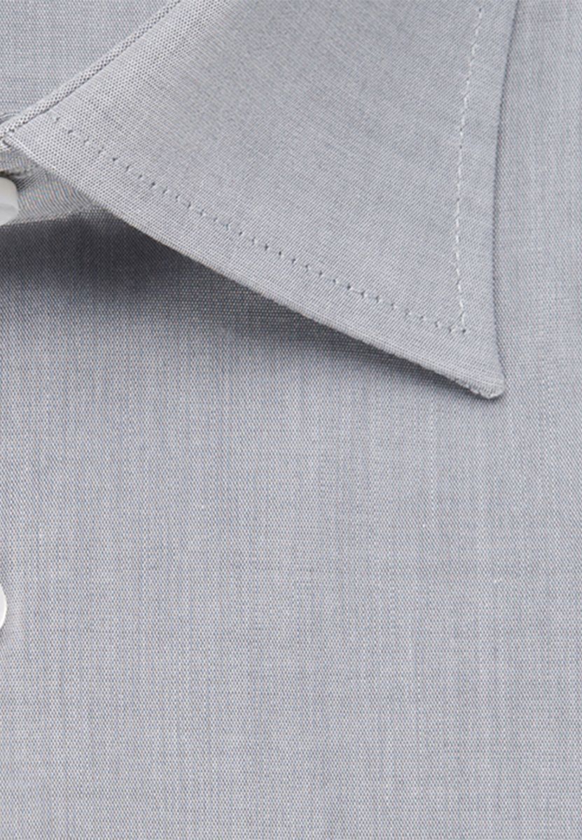 Klassisches Chambray Langarmhemd