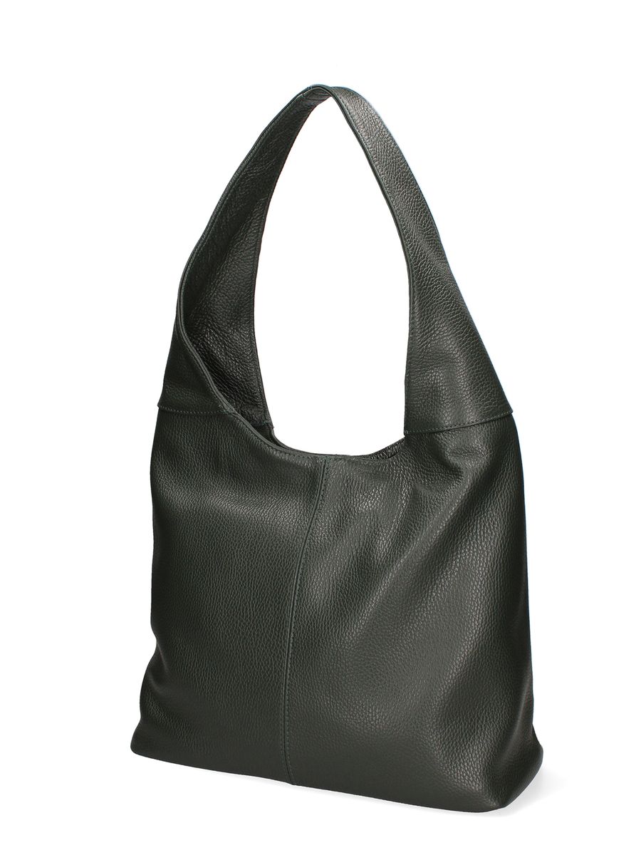 Beuteltasche aus genarbtem Leder