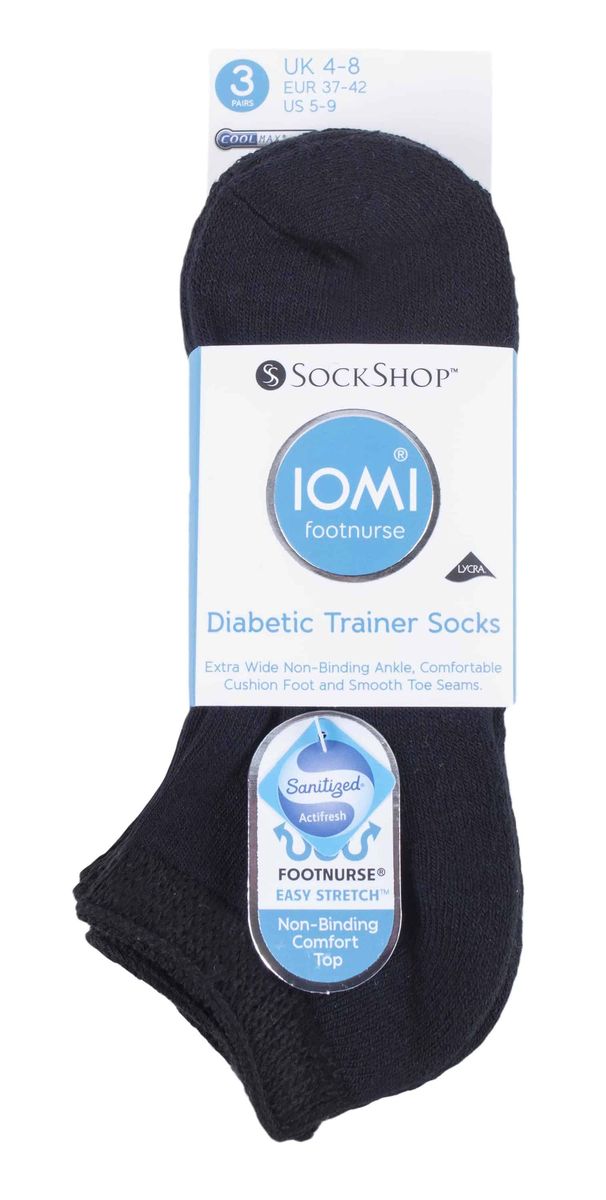 Gepolsterte Diabetiker-Sneakersocken