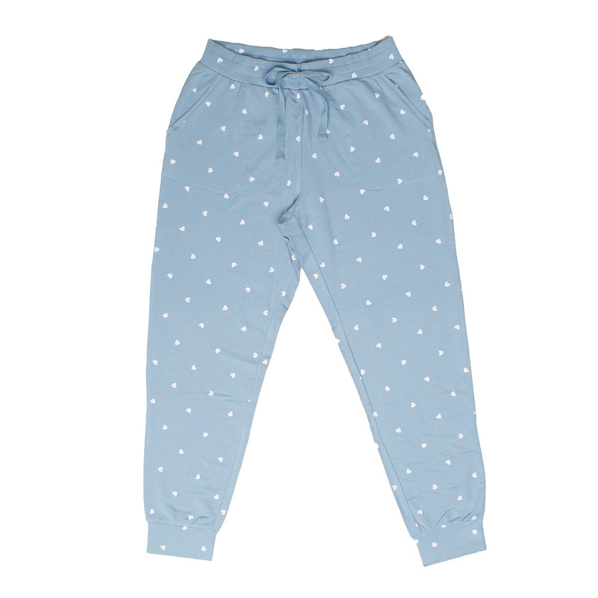 Loungehose mit Herzmuster und lockerer Passform