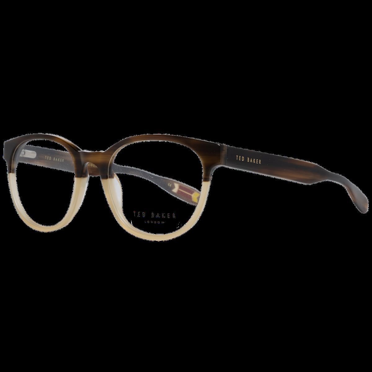 Klassische ovale Brille in Braun
