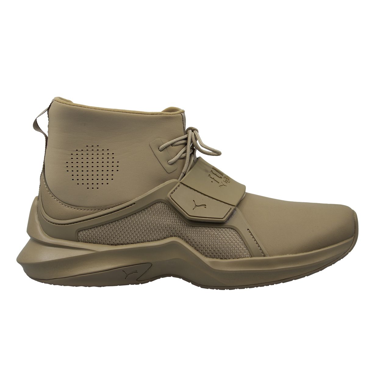 Zeitgenössischer beiger High-Top Sneaker-Stiefel