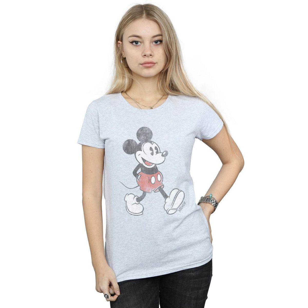 Vintage Micky Maus Grafik-T-Shirt