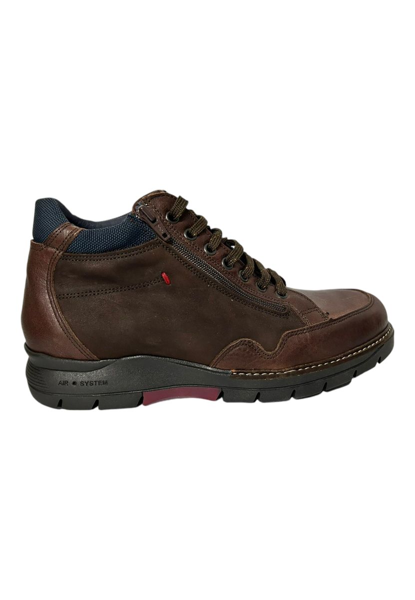 Leder-Stiefeletten mit Reißverschluss-Detail