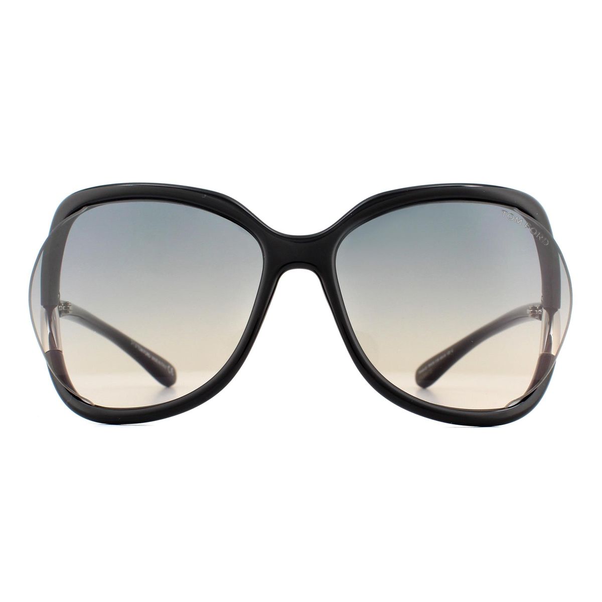 Übergroße quadratische Sonnenbrille mit Farbverlauf