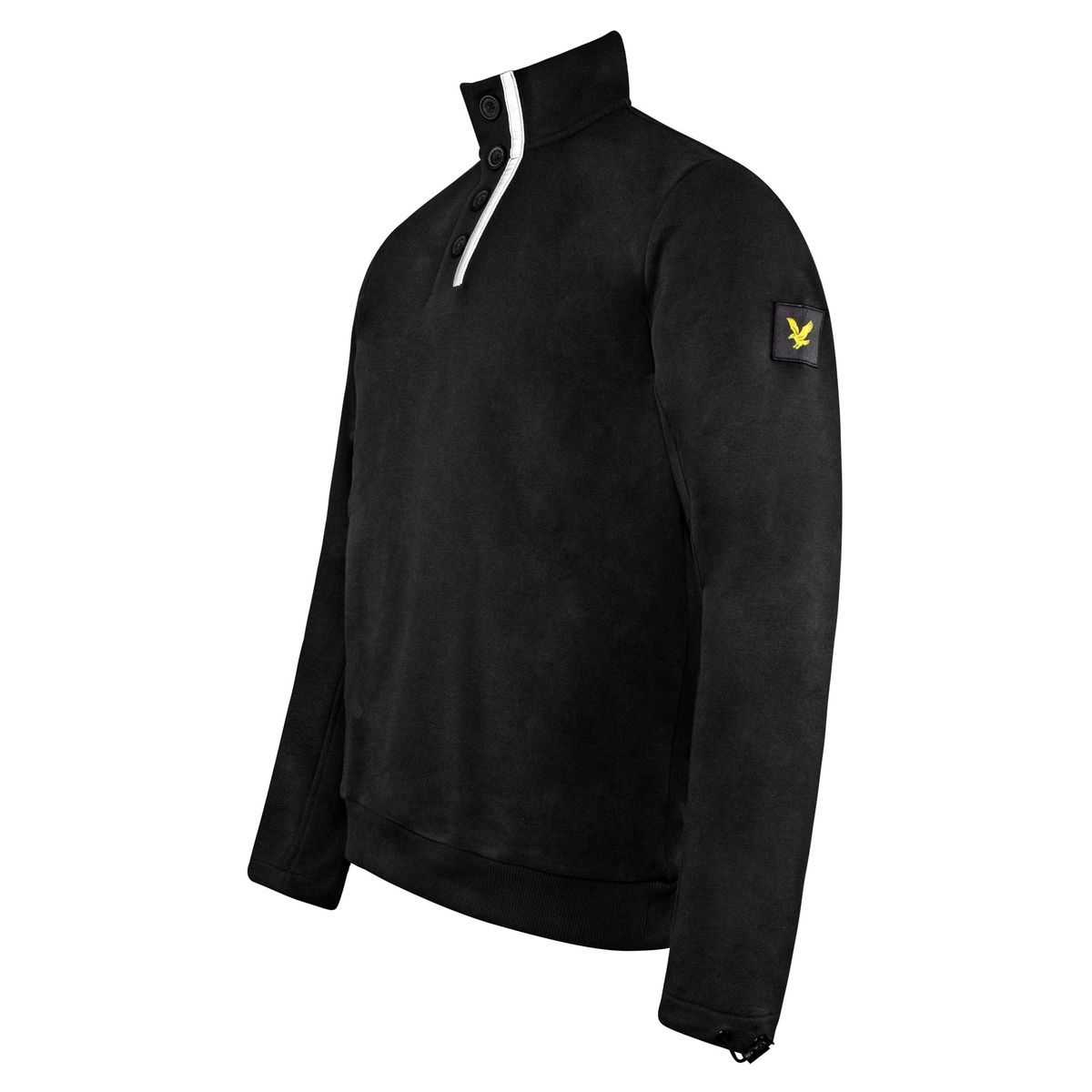 Sportlicher Pullover mit Knopfkragen