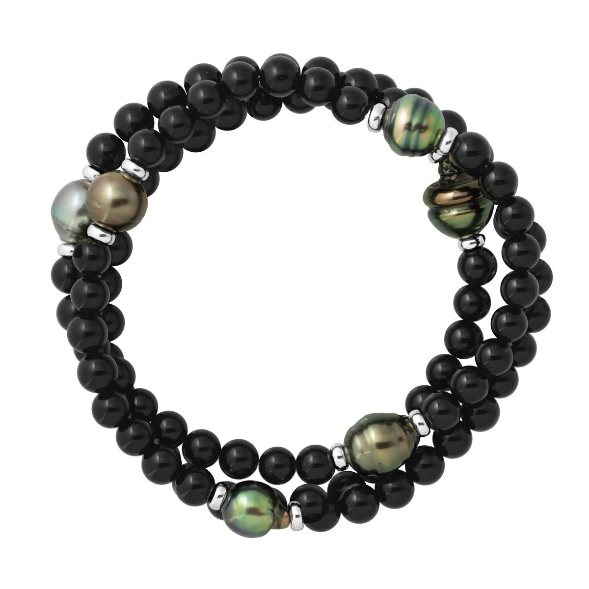 Dreireihiges Tahiti-Perlenarmband