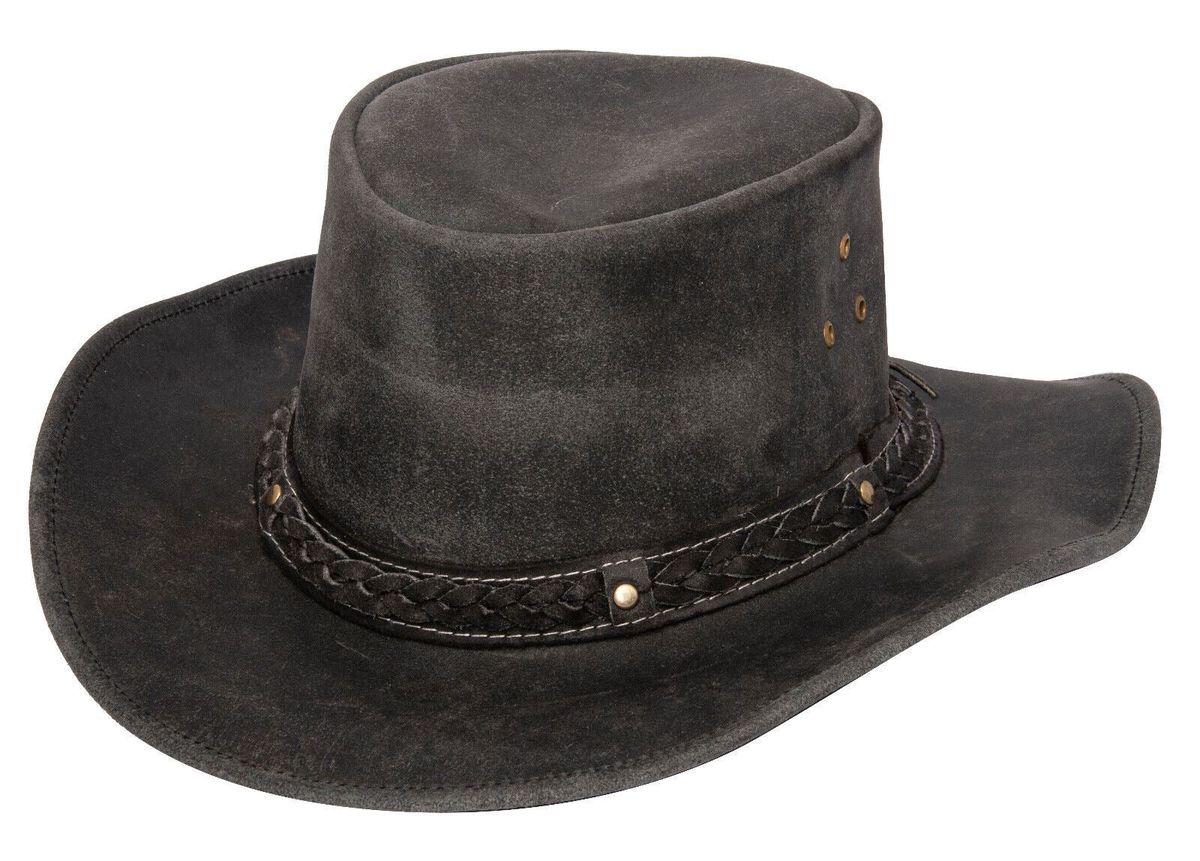 Leder Outback Cowboyhut