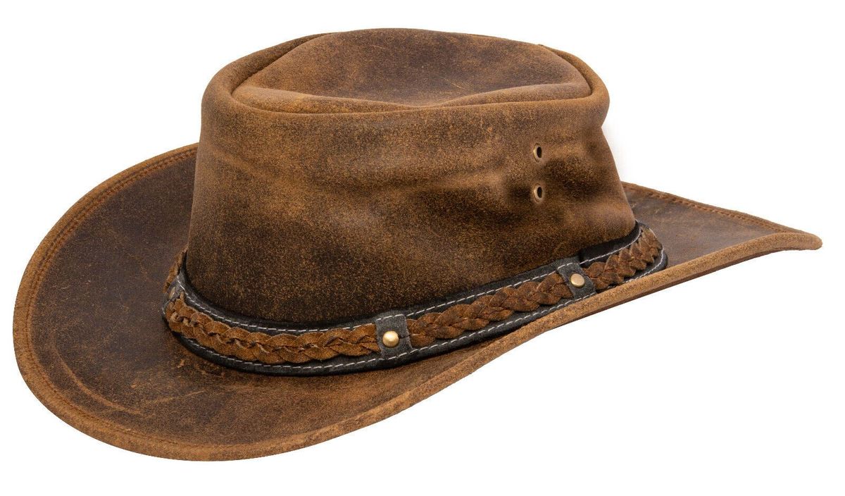 Leder Outback Cowboyhut