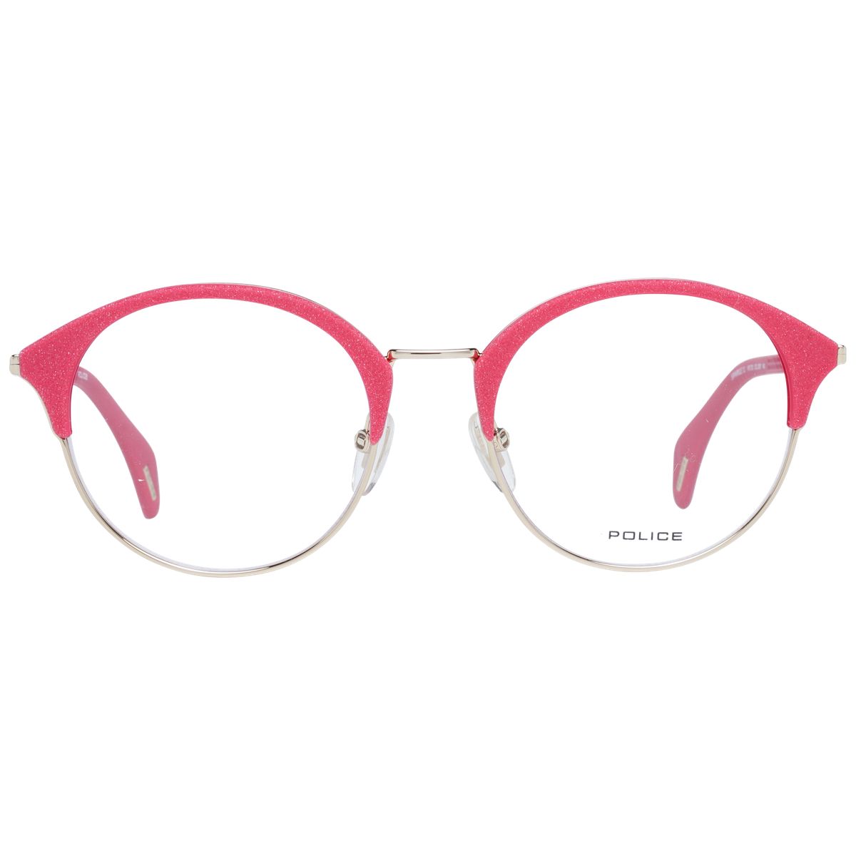 Glitzernde zweifarbige runde Brille