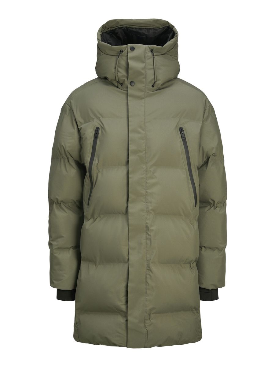 Warmer, gesteppter Longline-Puffer-Mantel